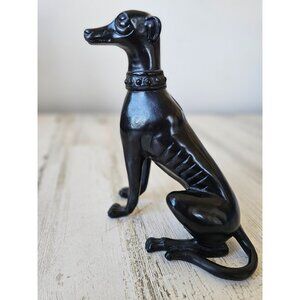 Greyhound statue‎ dog puppy black unique